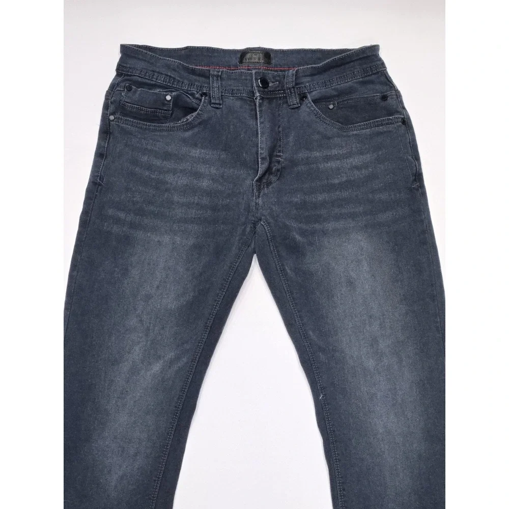 Steve's Jeans Men's 30x30 Dark Wash Stretch Denim Straight Leg Cotton Blend Pant